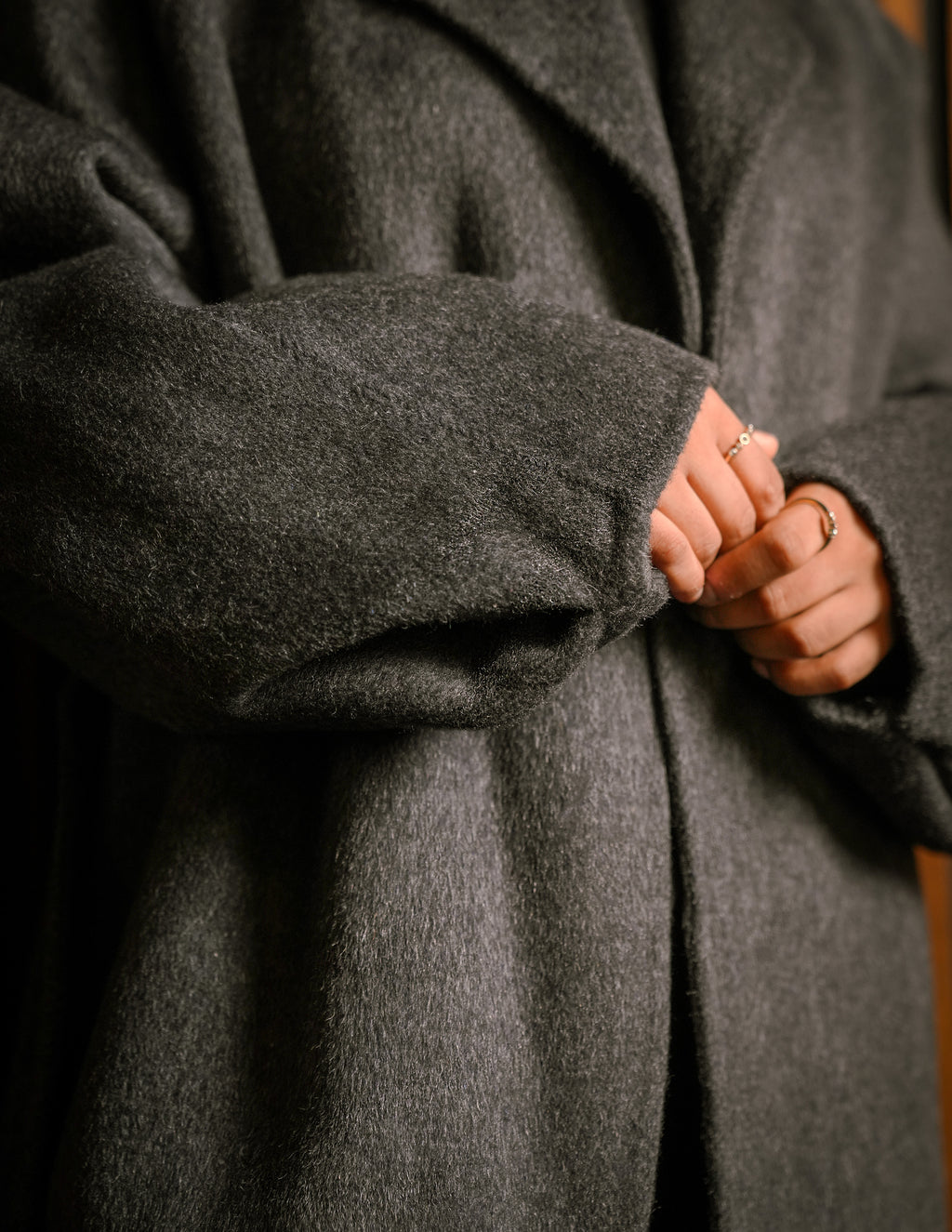 Terra Wool Coat - Charcoal